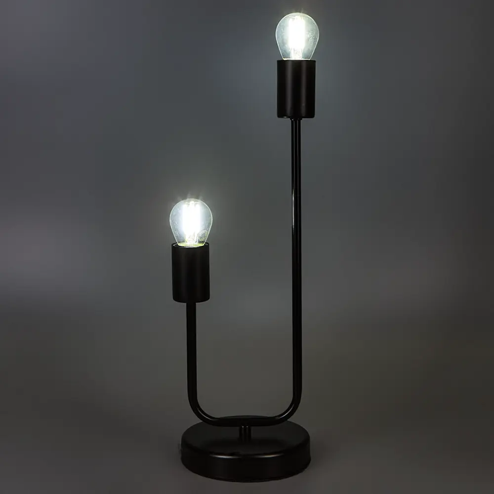 КЛЮЧНИК Настольная лампа «Гольфстрим» - минималистичный светильник с двумя плафонами 86763009 STLM-0071455 - Вид №1