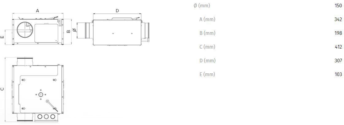 Vortice Центробежный канальный вентилятор Ca in-line 16254 - Вид №4