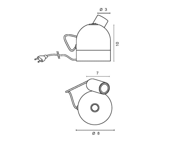Алюминиевая регулируемая светодиодная прикроватная лампа EGOLUCE Leggo ARCH-00081832 - Вид №3