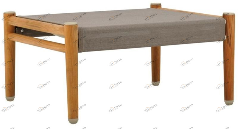 JANUS et Cie Прямоугольная подставка для ног из тика Konos sun-id-1426458