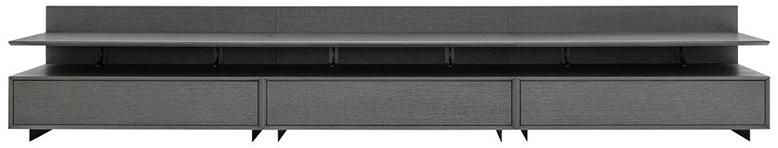 HC28 Cosmo Низкомодульная тумба под ТВ из фанерованной древесины Rhythm 52c009 - Вид №2