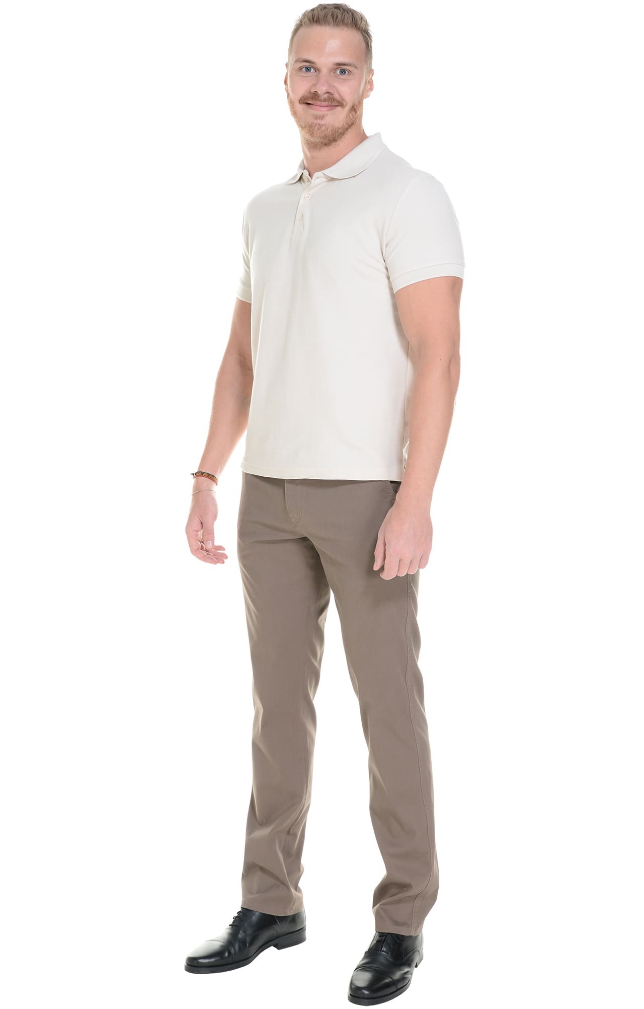 68251 Брюки  мужские chocolate (коричневые) El-Risto  Одежда для официантов  размер 54/182-188  - Вид №4