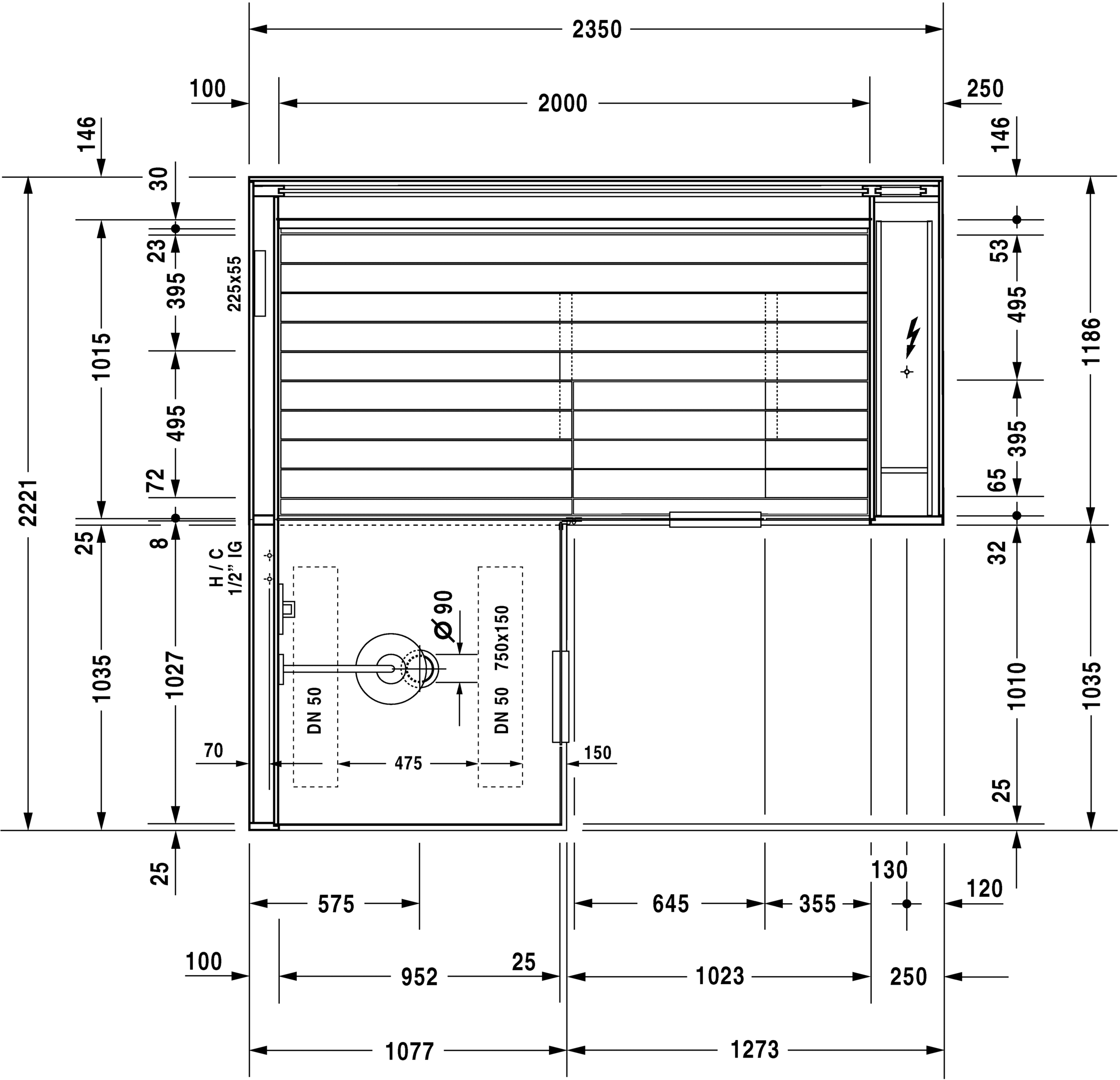 750413002011000 Inipi Сауна Inipi Ama, отдельно стоящая
Исполнение: американский орех (нат.шпон) Белый глянцевый декор Duravit  - Вид №1