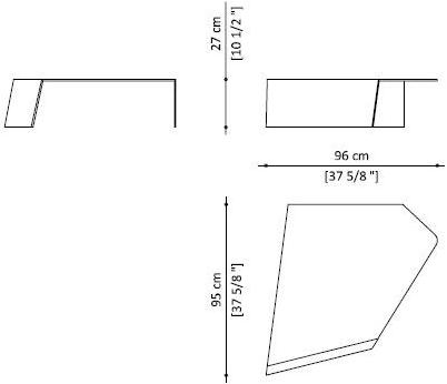 Paolo Castelli Низкий стол из цветного стекла sun-id-1445915 - Вид №7