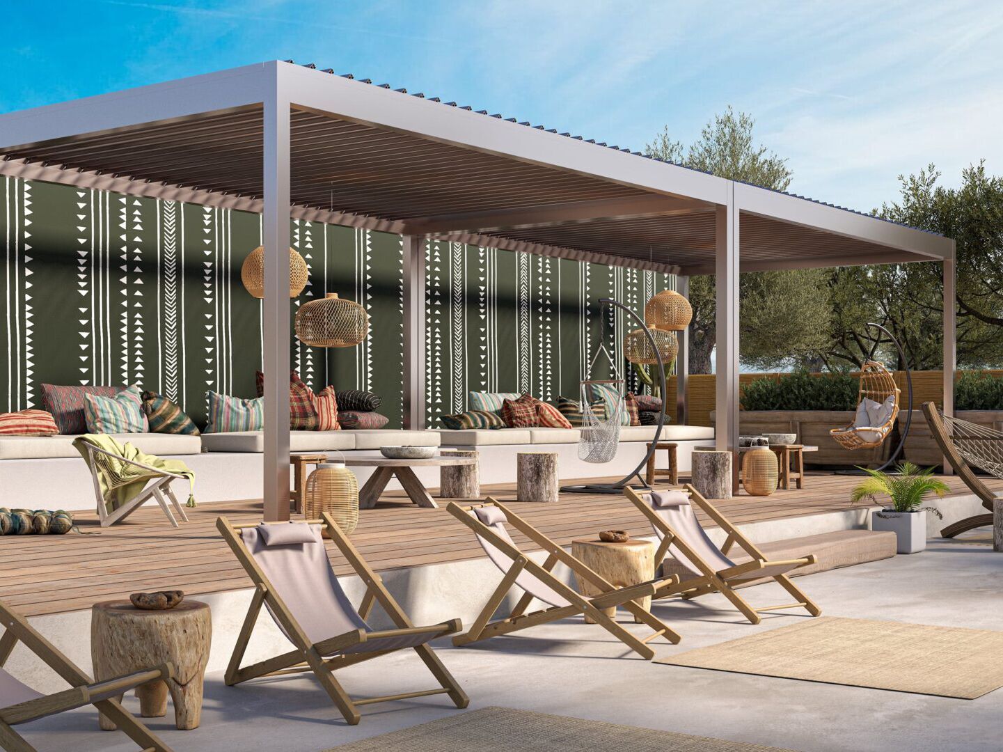 Самонесущая биоклиматическая пергола из алюминиевой фольги GLM Outdoor Solutions ITHACA ARCH-00015928