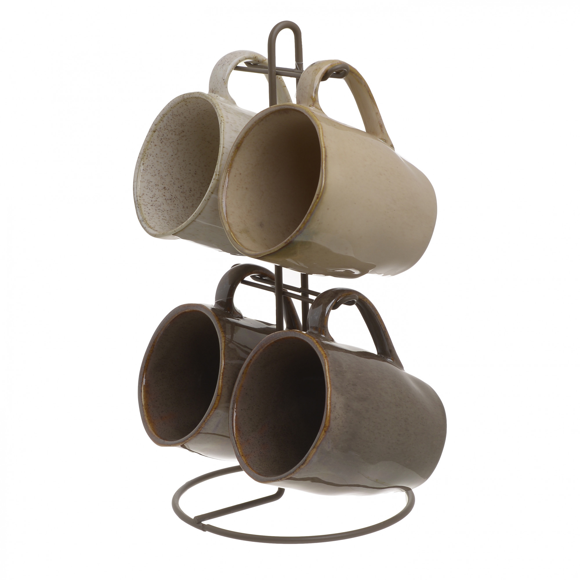 3860931.0161 КРУЖКА, НАБОР 4 ШТ НА ПОДСТАВКЕ TO4ROOMS 