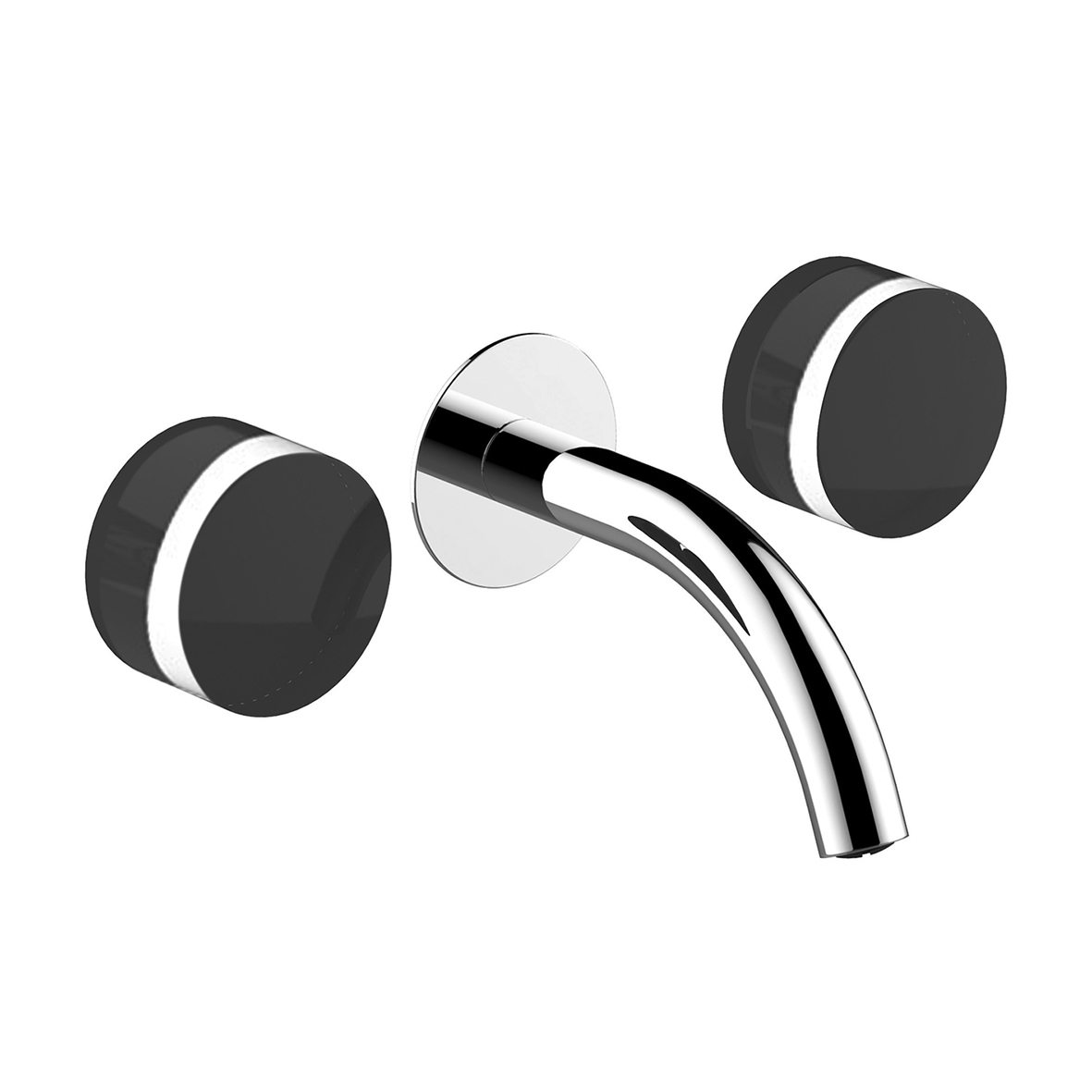 S210SB+R010A  Смеситель из стены для раковинывылет 15 см без ручек ограничитель потока воды до 5 л/мин при 3 бар картридж керамический 90° впуски 1/2'' без донного клапана ручки заказываются отдельно, см. раздел ''Ручки'' Fantini Rubinetti NICE