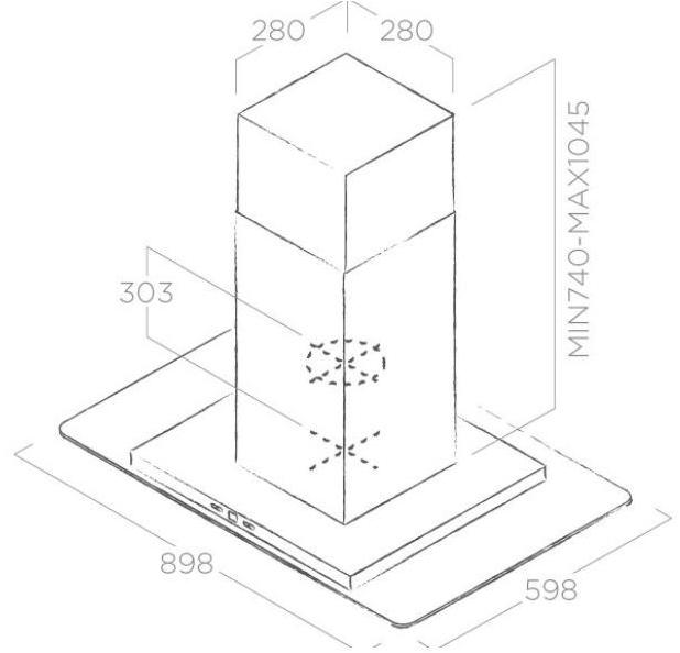 Elica Островная вытяжка из нержавеющей стали и стекла Tribe sun-id-1513119 - Вид №1