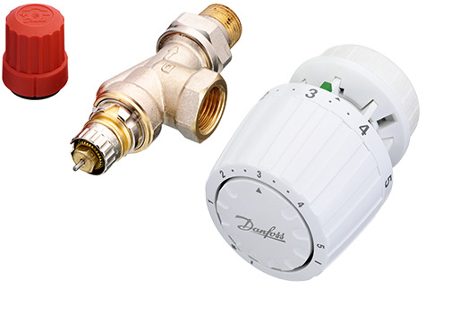 Danfoss Комплект RTR-N/RTR 7090 для двухтрубной системы отопления RTR-N 20 угл. и RTR7090 комплект 013G2175  - Вид №4