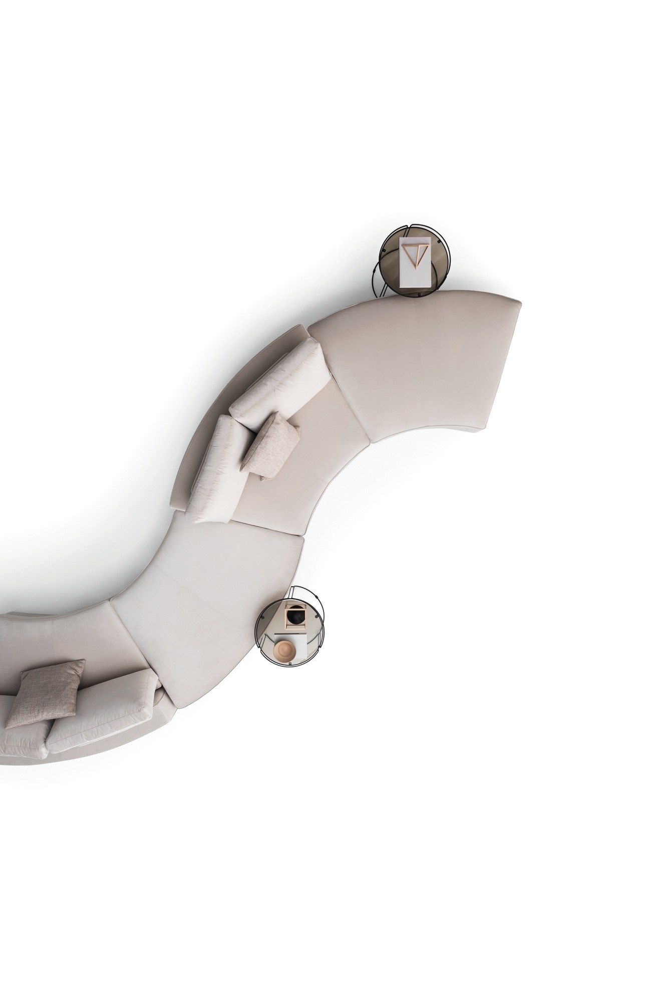 Круглый металлический журнальный столик Ditre Italia Monolith ARCH-00096231 - Вид №4