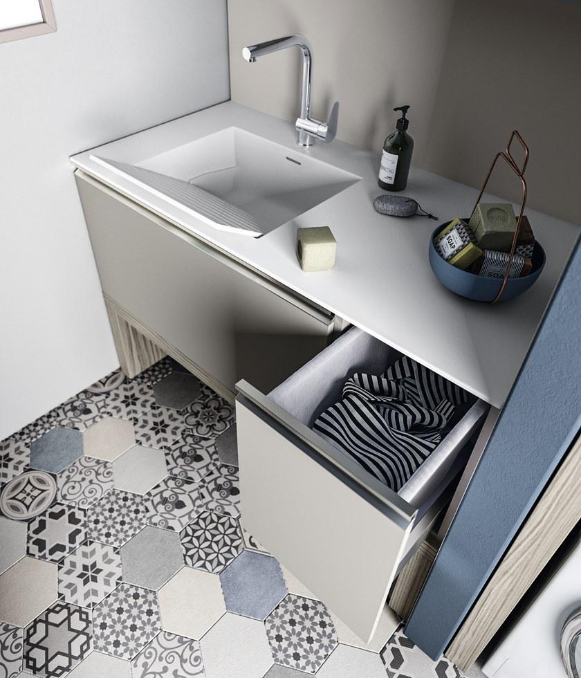 Cerasa Модульный шкаф для стирки с раковиной Regola sun-id-1433902 - Вид №2