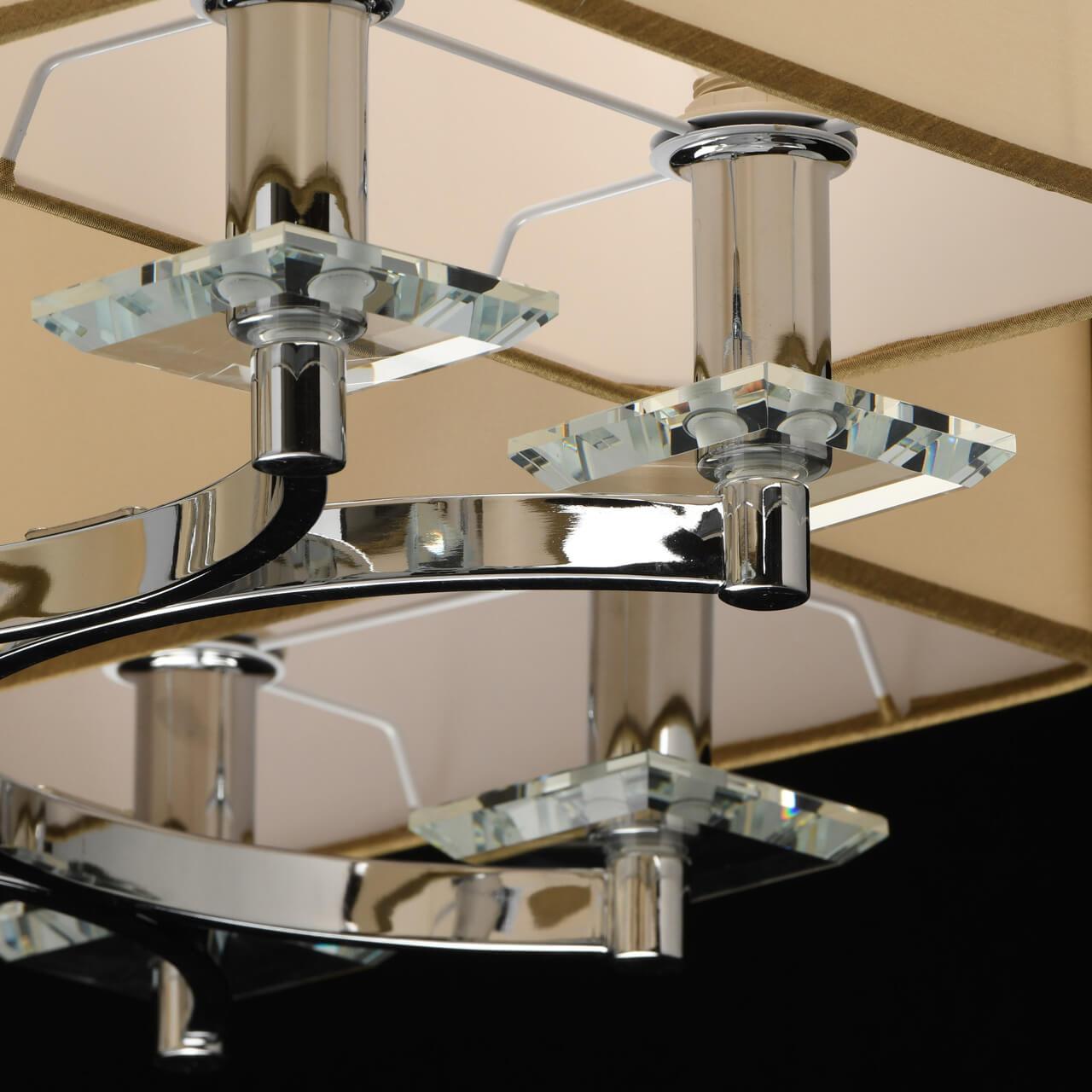 Потолочная люстра MW-Light Палермо 386015908 MW-LIGHT ДИЗАЙНЕРСКИЕ, ПАЛЕРМО 184223 Бежевый  - Вид №2