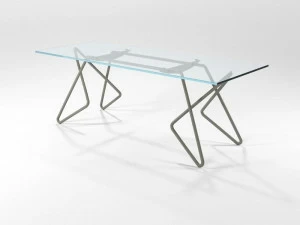 Barel Стол в полной железной и хрустальной трубке Volarte