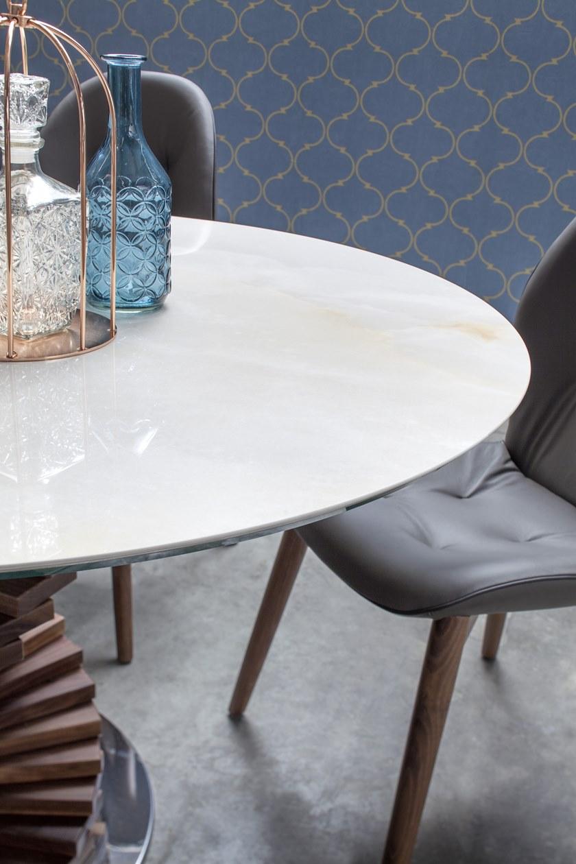 Tonin Casa Стол из керамогранита на массивной дубовой основе  T8078  - Вид №2