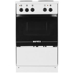 8146677 Электрическая плита МЕЧТА 341Ч [50 см, эмал. сталь, конф.-3 шт, 48.7 л, ящик, белый]