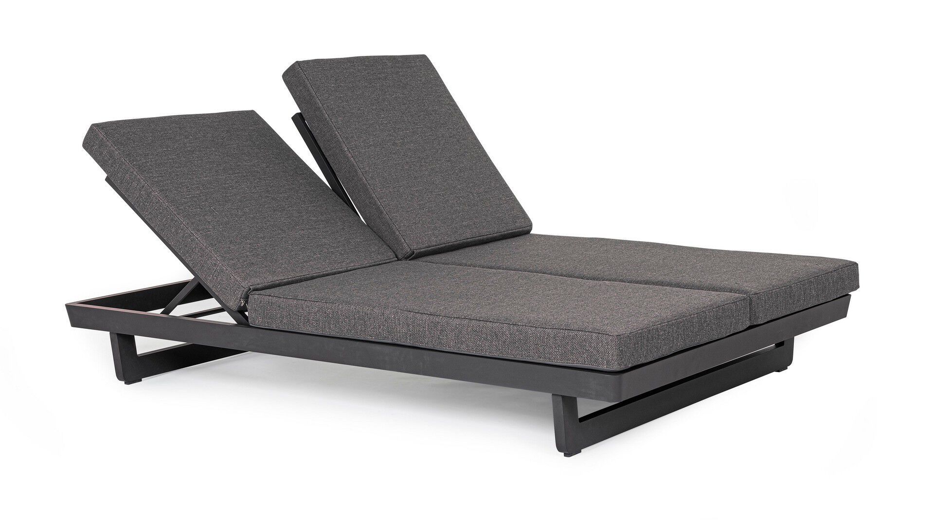 Двуспальная Садовая кровать с откидной спинкой из ткани BIZZOTTO Infinity ARCH-00146057 - Вид №14