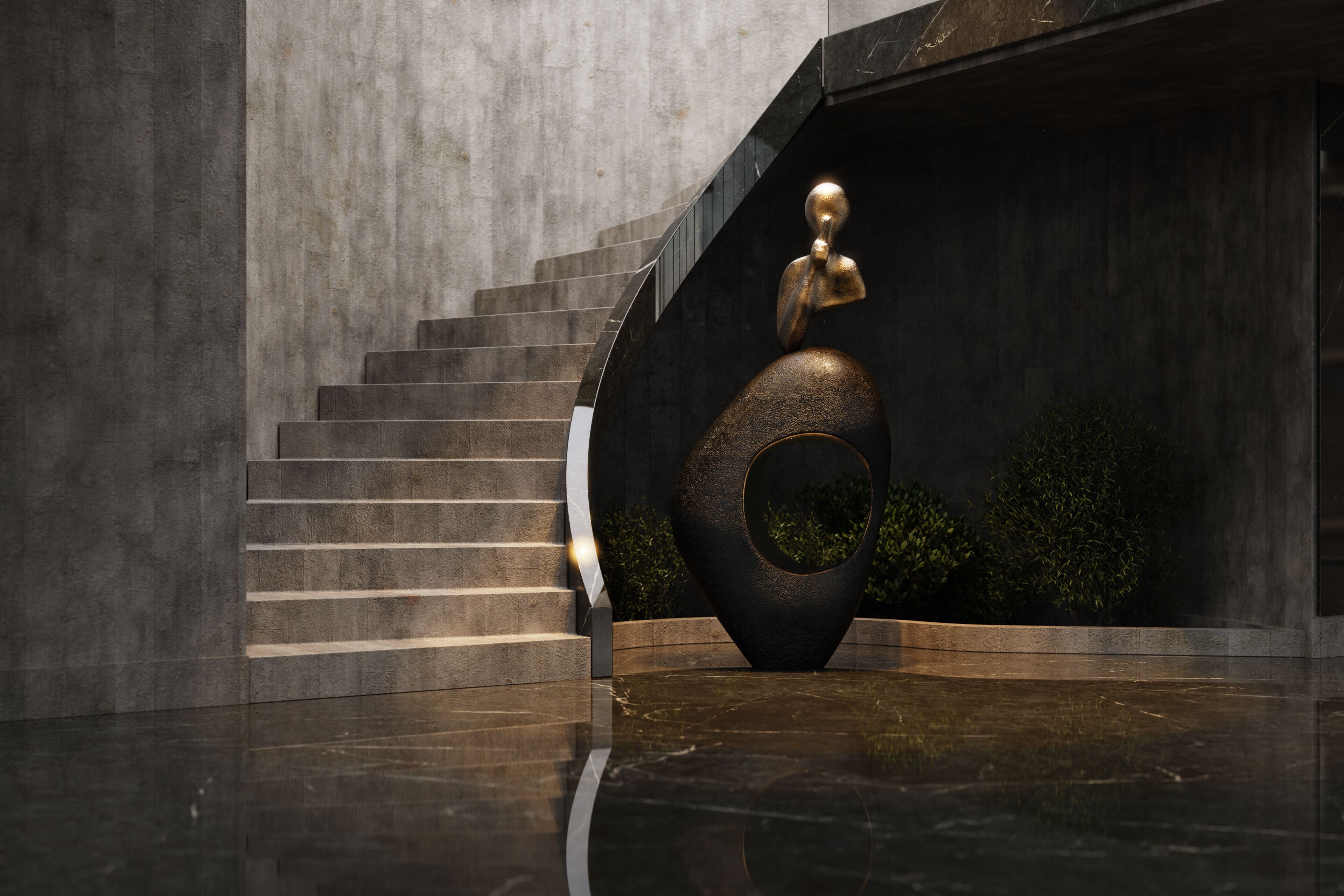 Скульптура из стекловолокна KARPA SILÊNCIO K8004 ARCH-00015740 - Вид №3