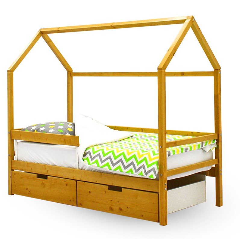 Кровать-домик детская деревянная Svogen БЕЛЬМАРКО  00-3833064 Бежевый Santreyd  - Вид №2