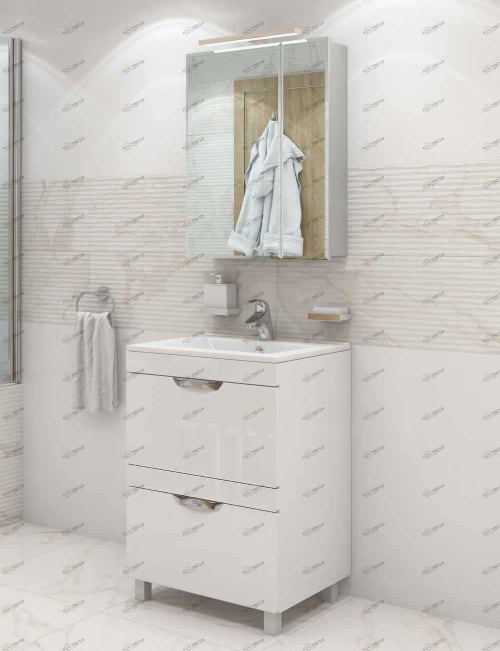 Тумба Bruno 1-600 дуб кантри (Тигода)600⨉440⨉830 мм кантри Santreyd Kolombo sun-id-665157