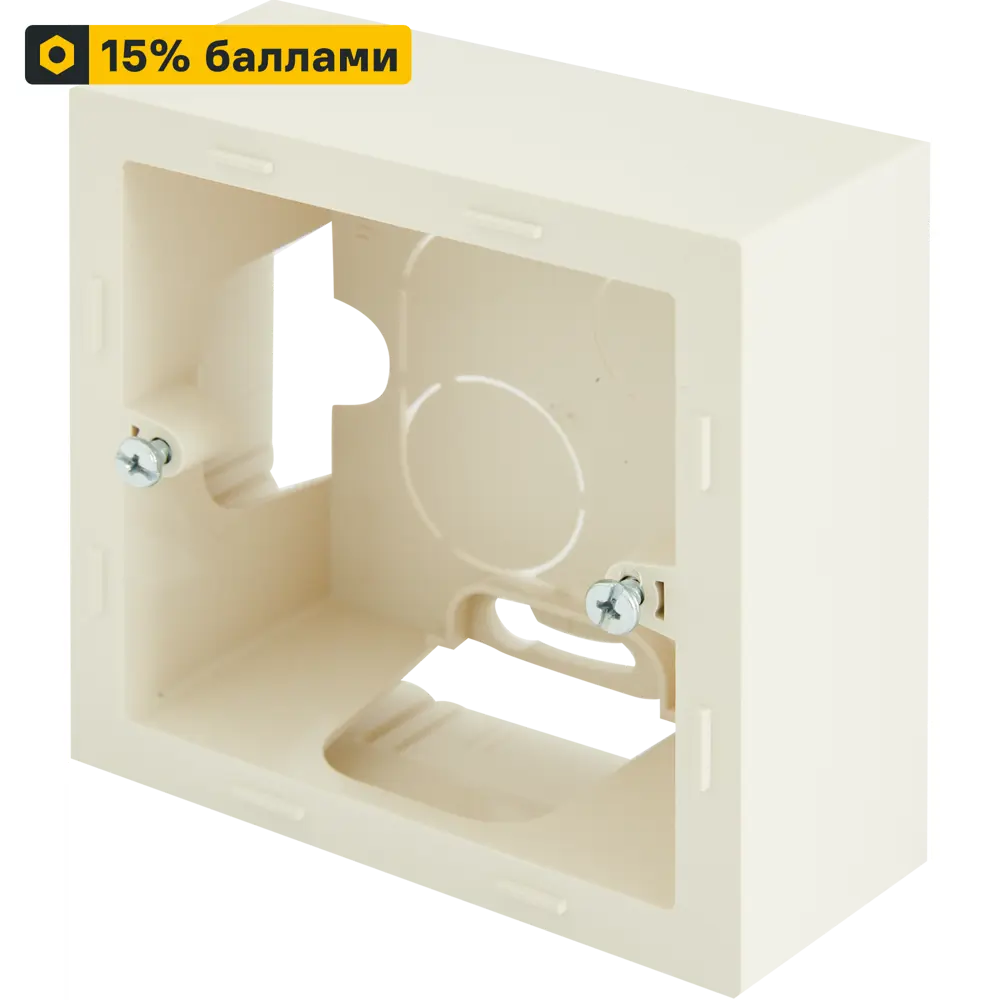 LEXMAN LILIAN - Накладная монтажная коробка бежевая для одного механизма 86761741 STLM-0071424