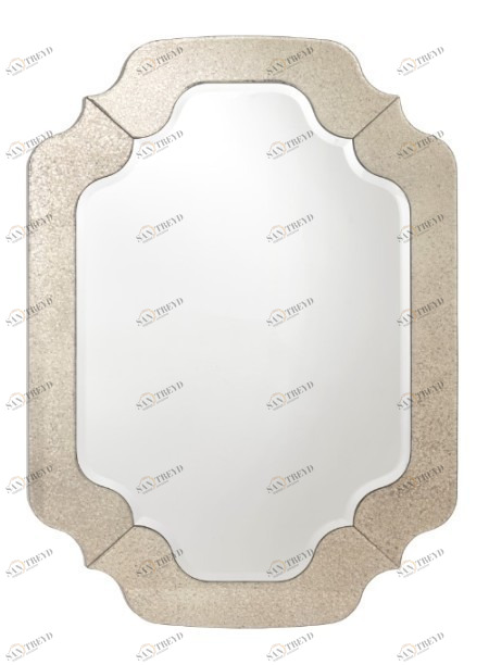 Зеркало настенное в зеркальной раме Fionn PUSHA ДИЗАЙНЕРСКИЕ 062675 Бежевый 