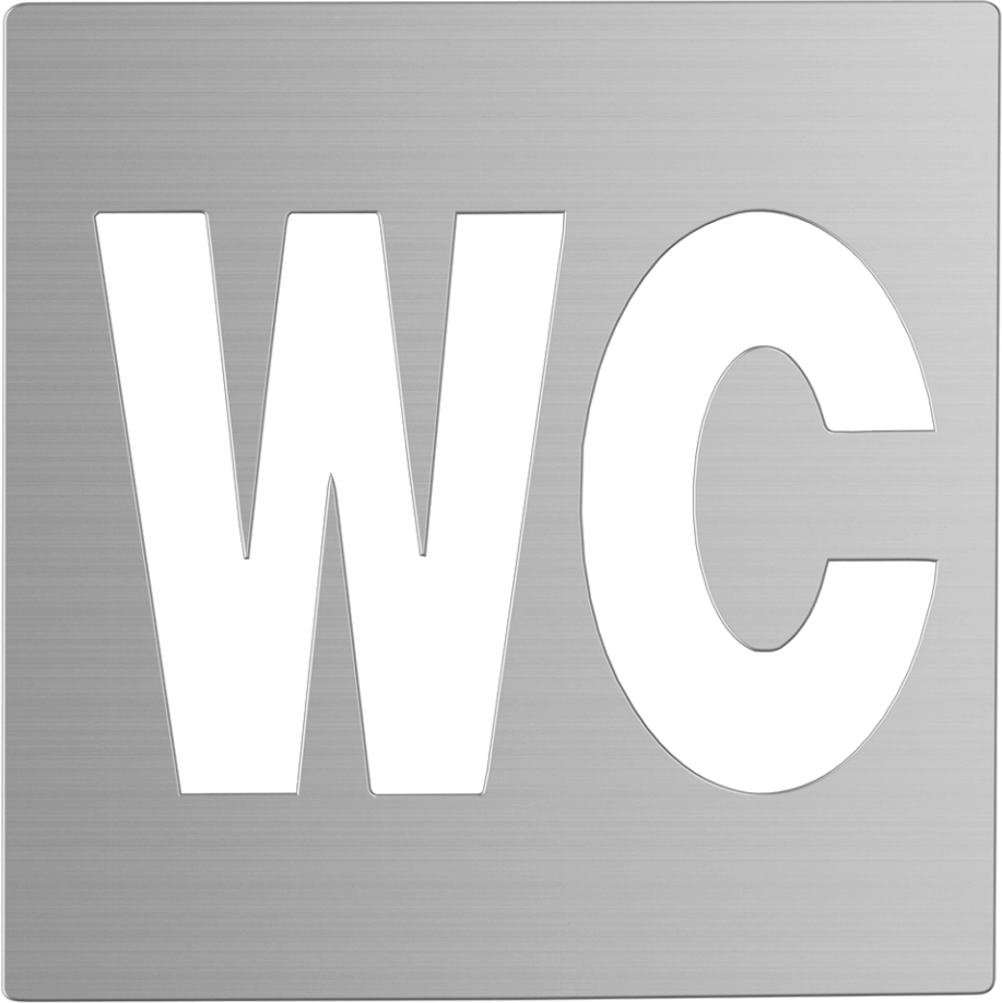 A885-B_WC Знак из нержавеющей стали «WC»