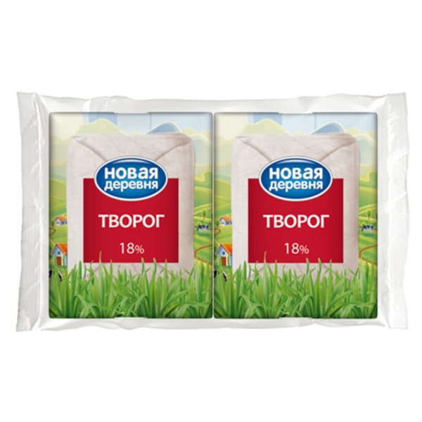 Творог 18% Новая Деревня 200 г БЗМЖ Santreyd 20864