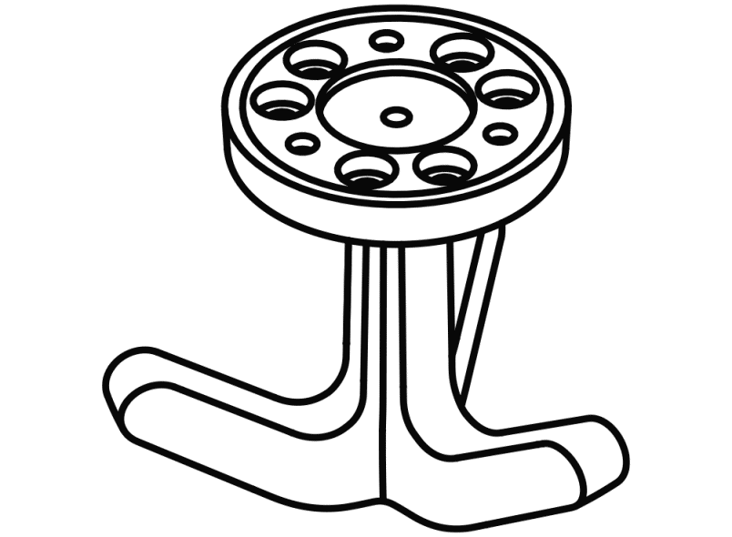 477.93.030 тройной крючок HEWI Garderoben | Haken  - Вид №11