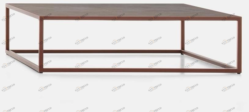 MDF Italia Низкий квадратный керамический журнальный столик Arpa sun-id-1414133