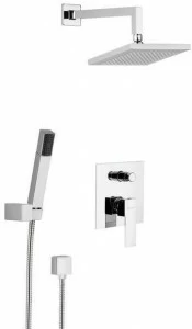 Rubinetterie Mariani Душевой набор с переключателем, ручным душем и верхним душем Polar 17b-pa
