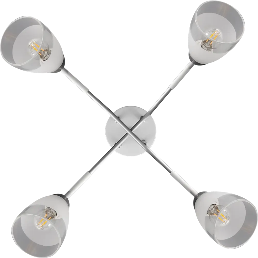 Люстра потолочная Jlight Fobo 3141/4C цвет белый/серебро 84315599 STLM-2014445  - Вид №1