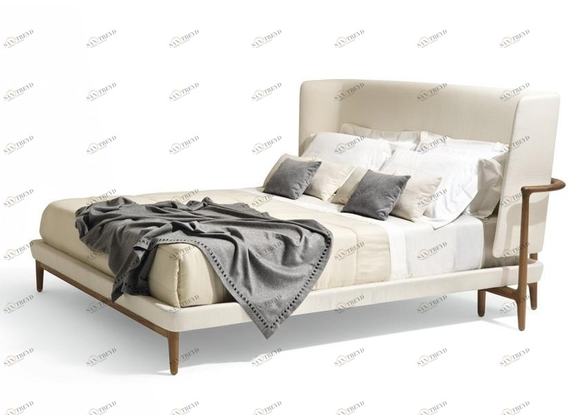 Giorgetti Двуспальная кровать с мягким изголовьем sun-id-1474431