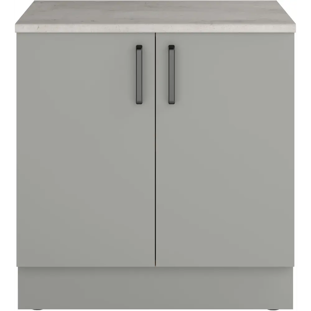 Кухонный шкаф напольный Нарбус 80x85x60 см ЛДСП цвет серый 89409135 STLM-2017914 Santreyd - Вид №4