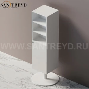 Agape TROTTOLA Шкаф из белого МДФ на поворотном основании AMOB029Z