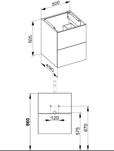 32943970000 Тумба под умывальник KEUCO Plan - Вид №3