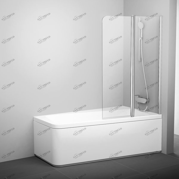 7QRA0U03Z1 Душевое ограждения на борт вынны Ravak Чехия 