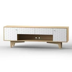 Тумба ТВ Telly, дуб, рисунок ромб