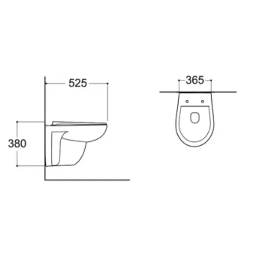 Унитаз подвесной Aquatek Каир AQ1170-00, безободковый, с сиденьем микролифт STLM-2199757 - Вид №1