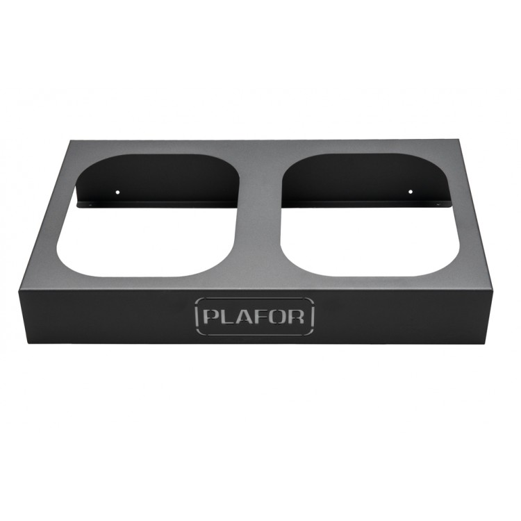 355-00 PLAFOR Металлическая база для 2 мусорных баков PLAFOR Sort Bin для раздельного сбора отходов 2 х 90 л. Черный 
