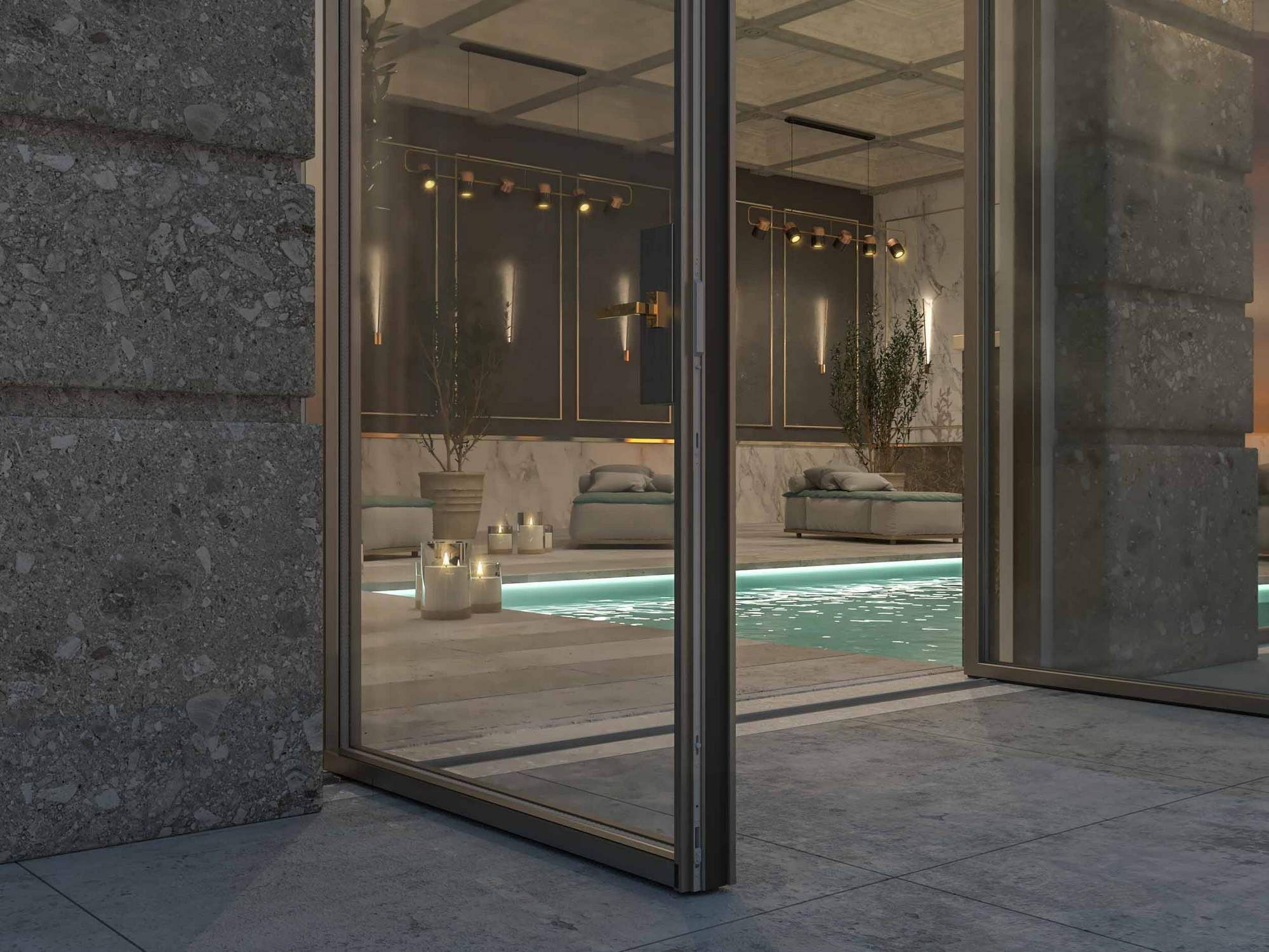 Металлическая поворотная оконная дверь Carminati Skyline System ARCH-00104451 - Вид №4