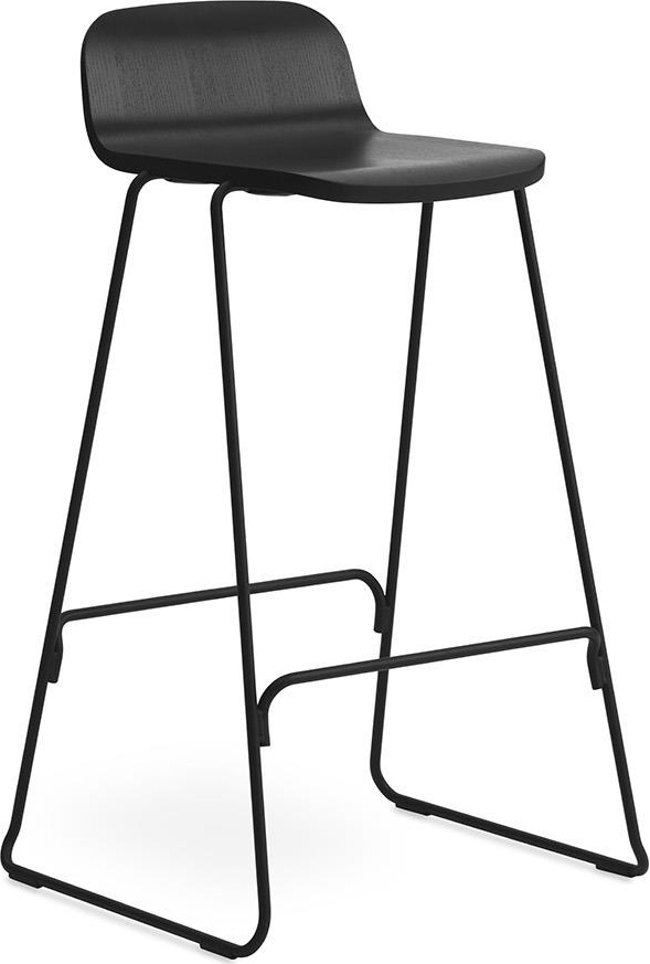 602701 Barstool w. Назад 75 см Черный / Черный Normann Copenhagen Just