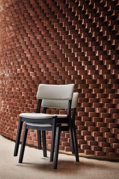 Very Wood Штабелируемый стул из ткани Frame sun-id-1365028 - Вид №13