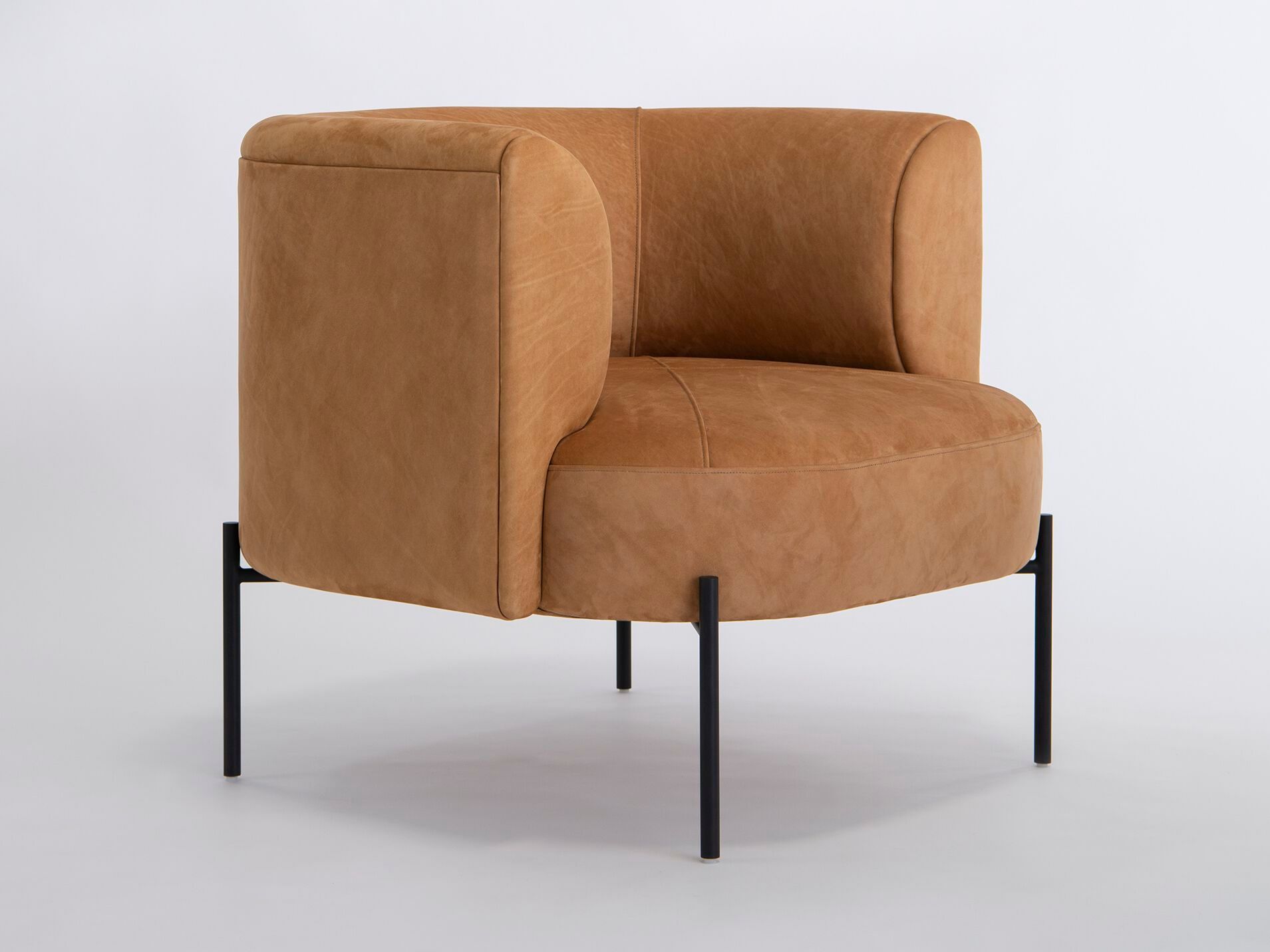 Тканевое кресло с металлическим основанием и подлокотниками Phase Design Capper ARCH-00090705