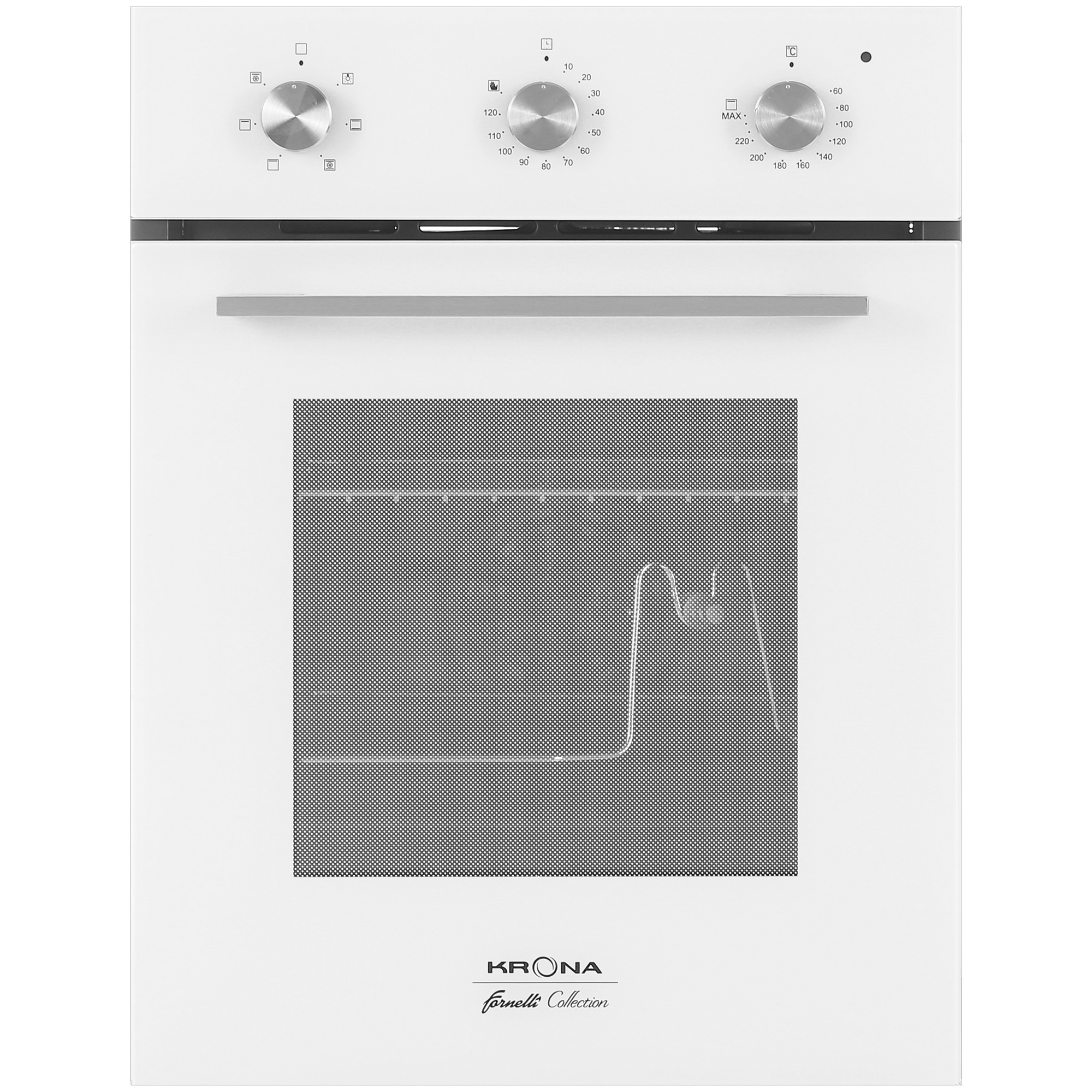 8161376 Электрический духовой шкаф KRONA Corrente 45 WH белый KRONA1 STDN-0109532