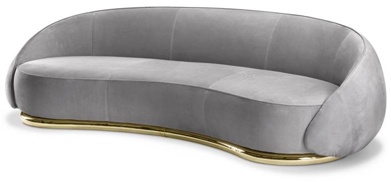 GHIDINI1961 Изогнутый 3-х местный диван Abbracci sun-id-1492432 - Вид №1