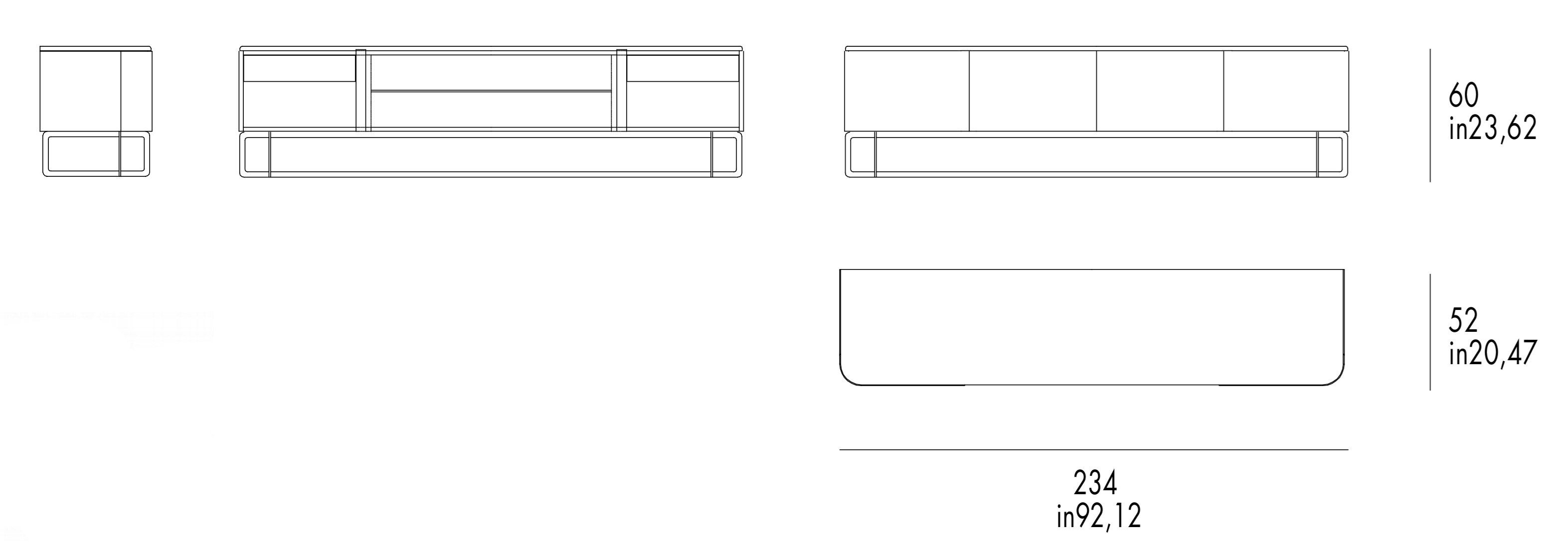 Шкаф для телевизора с распашными дверцами Grilli ARCH-00114519 - Вид №2