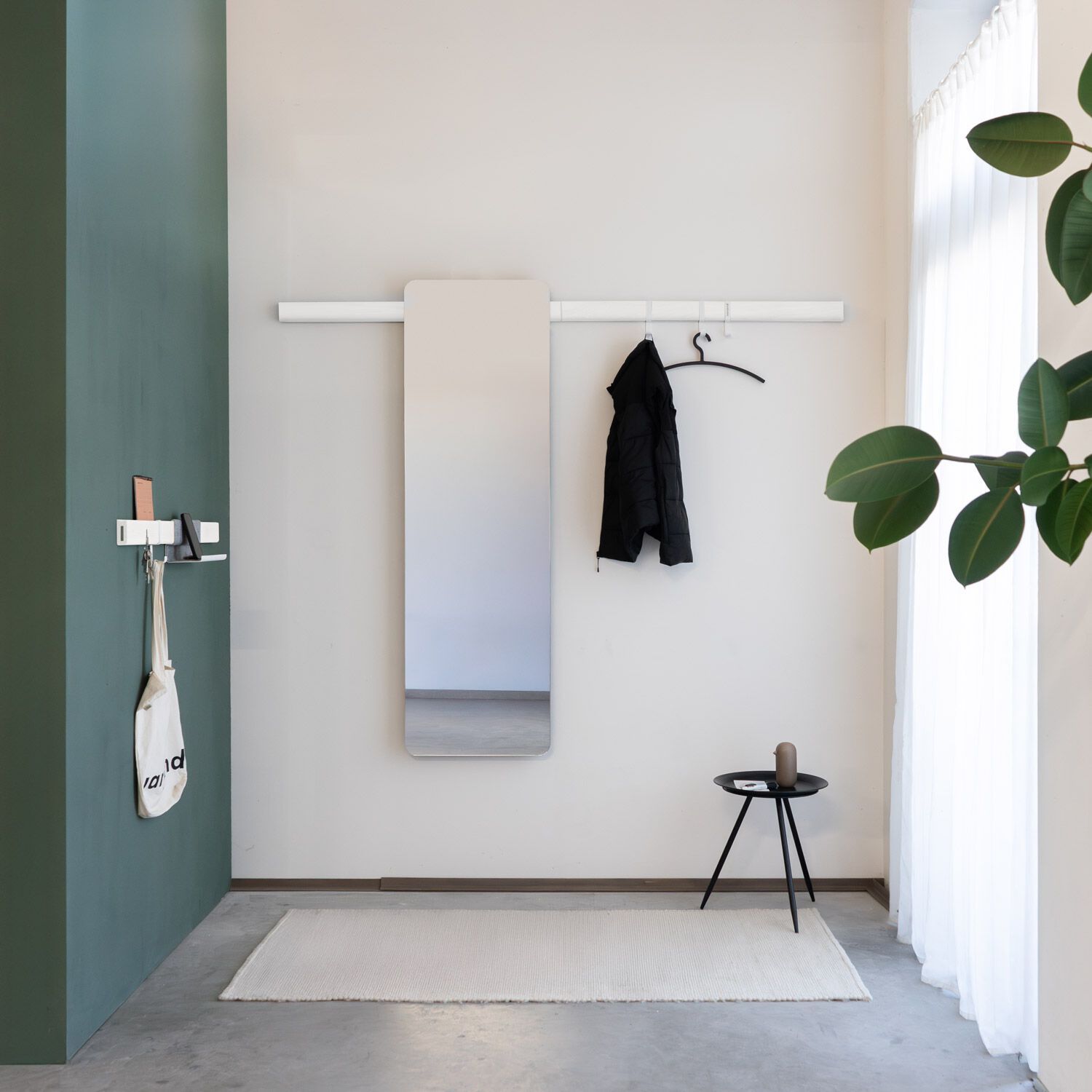 Деревянная секционная прихожая с настенным зеркалом Variand Furniture E11 ARCH-00131880 - Вид №6