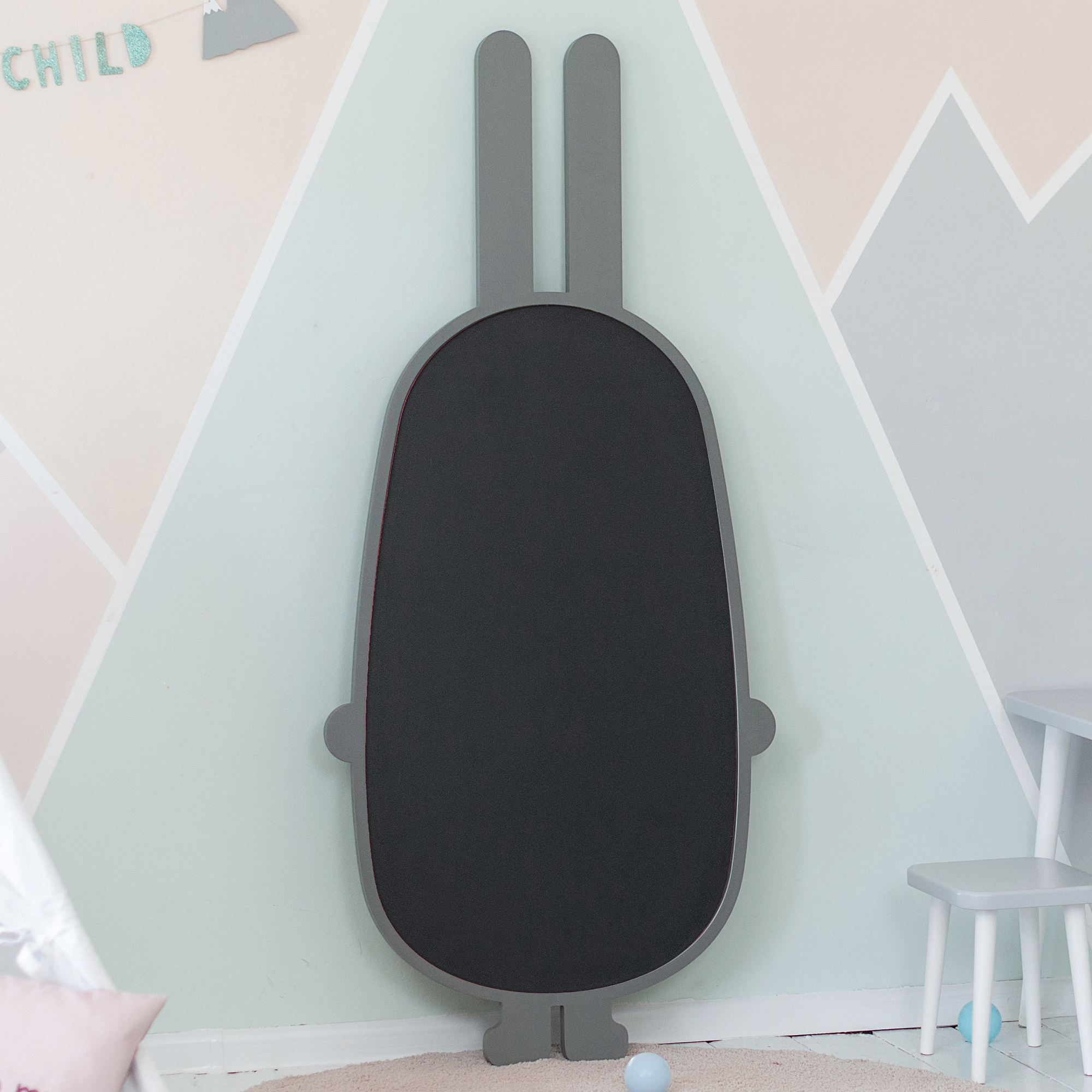 Магнитно-грифельная доска серая "Заяц" ЗАЯЦ  00-3859355 Серый Santreyd  - Вид №1