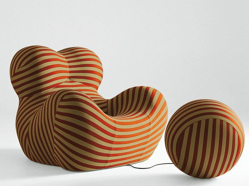 B&B Italia Кресло с обивкой из ткани с подставкой для ног Up Up5_6 - Вид №5