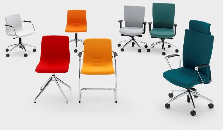 Viganò Регулируемое по высоте офисное кресло из ткани Queen fabric sun-id-1439477 - Вид №1